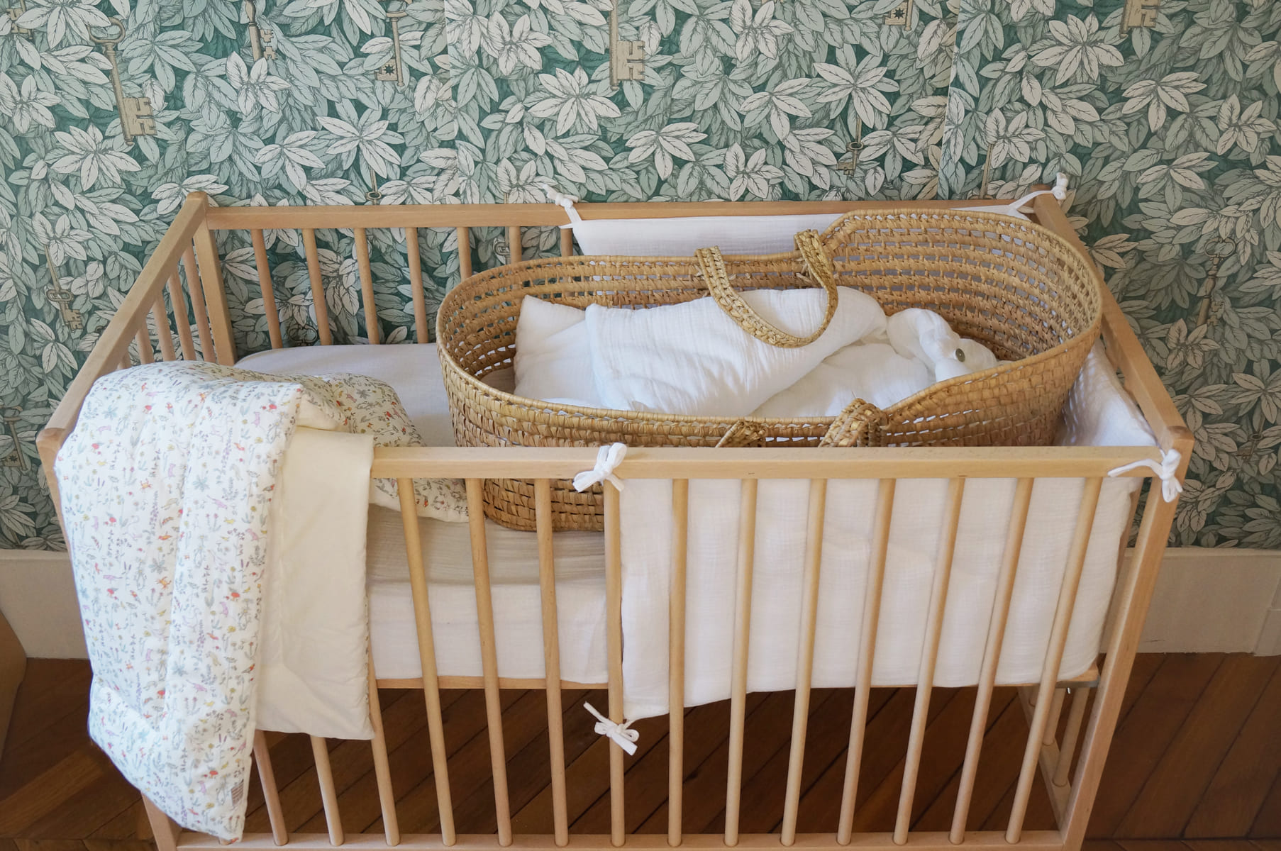 Drap Housse Etoiles en Coton Bio pour lit Bébé - 140 x 70 cm