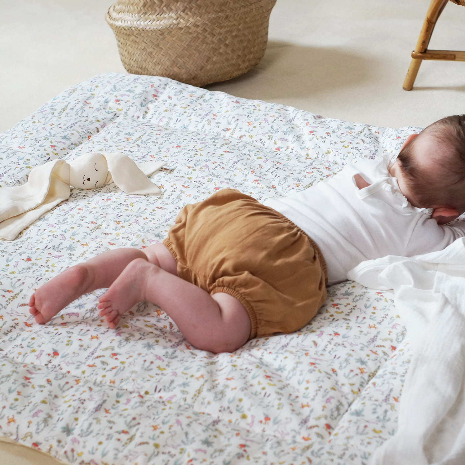 Tapis d'éveil pour bébé en coton oeko-tex, cadeau de naissance